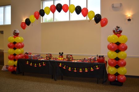 Mickey arch and columns